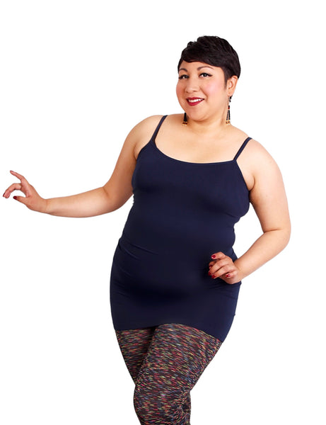 The Light Fit Spaghetti Long Tank                                                          (3X, 4X, 5X)