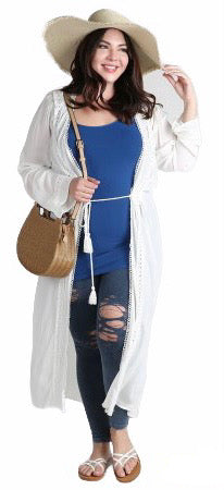 Distressed Shred Jeggings With Thick Waistband (L, 1X, 2X)