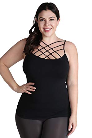 Criss Cross Buttery Soft Tank (L, XL, 2X, 3X)