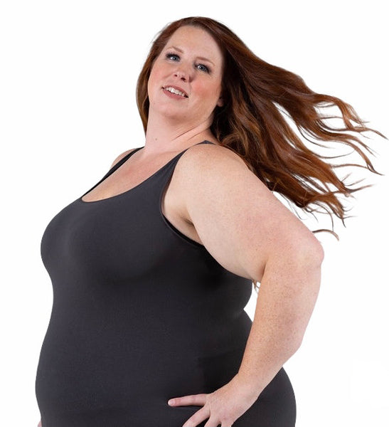 The Slim Fit Thick Strap Long Tank (L, XL, 2X, 3X)