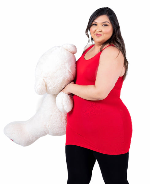 The Slim Fit Thick Strap Long Tank (L, XL, 2X, 3X)