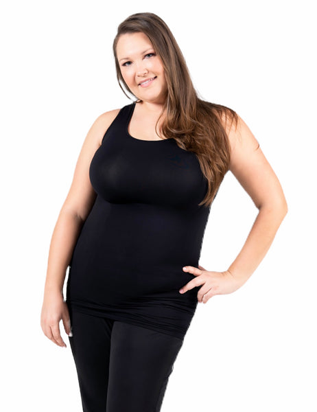 The Slim Fit Thick Strap Long Tank (L, XL, 2X, 3X)