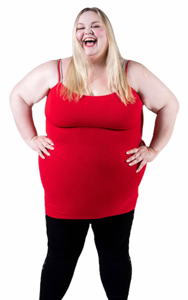 The Light Fit Spaghetti Long Tank                                                          (3X, 4X, 5X)