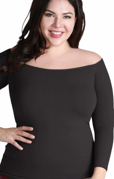 Boat Neck Top (L, XL, 2X)