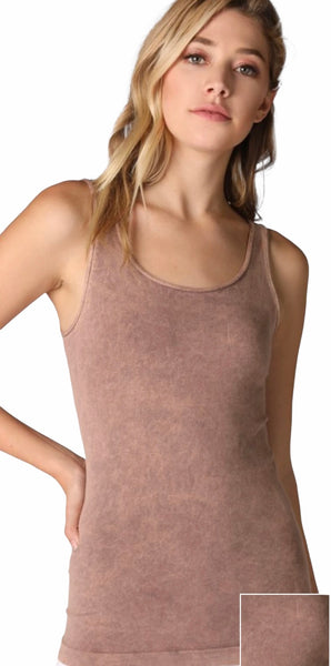 Vintage Inspired- Micromodal Fabric Tank (Toasted Mushroom)